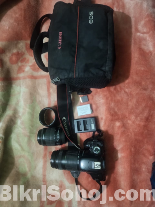 Canon 600D With 55-250 Zoom Lens+ 18-55 KIt Lens
